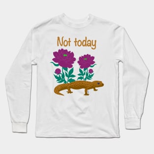 Not Today Gecko - Mustard Long Sleeve T-Shirt